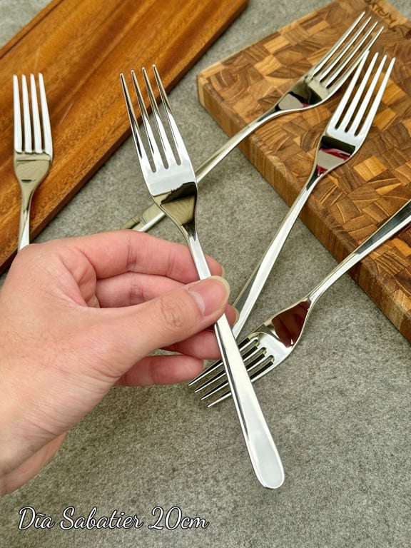 Set 5 thìa/dĩa inox cao cấp Sabatier 20cm xuất Mỹ