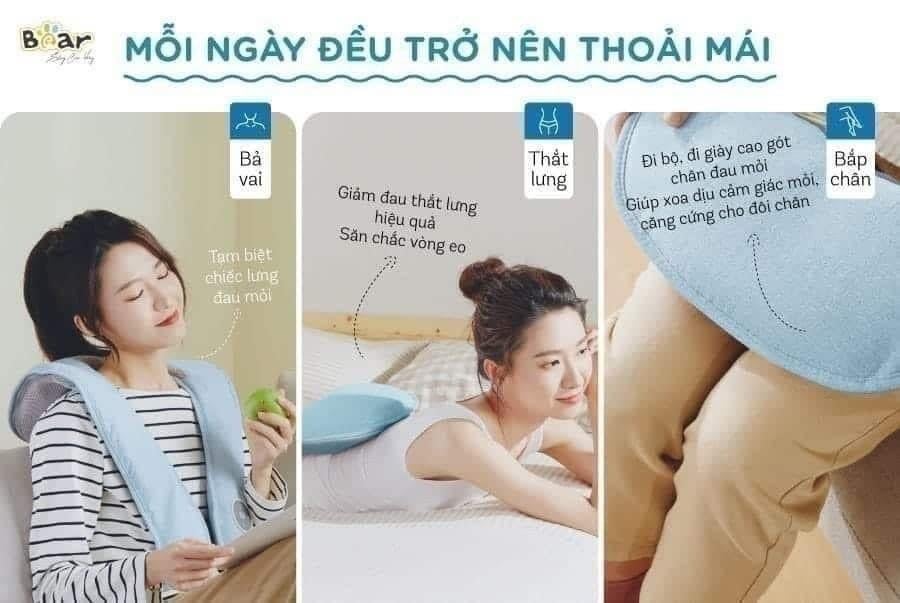 Máy đấm lưng massage Bear MA-B01V1