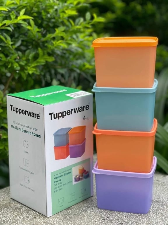 Set 4 hộp tupper 840ml