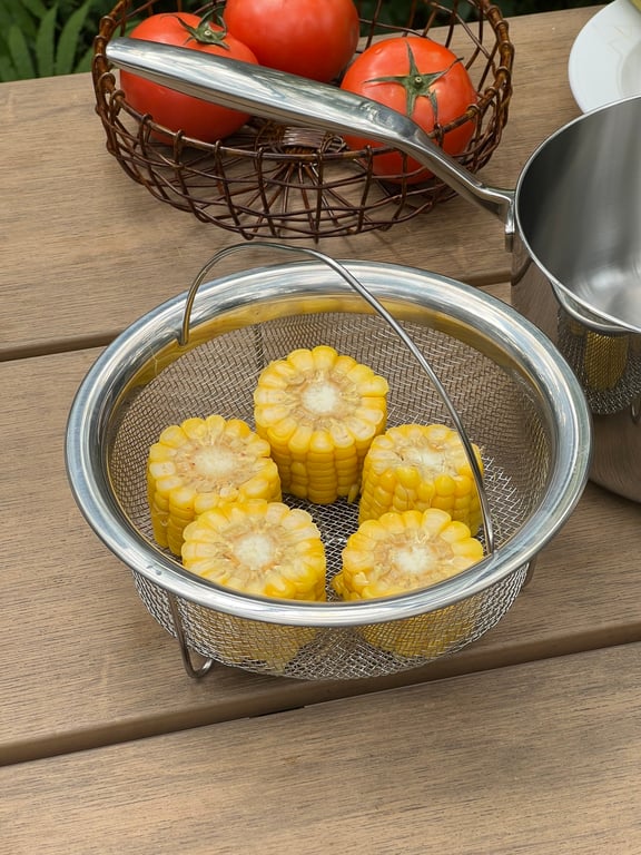 Xửng hấp có quai xách inox 304 đa năng Kaiyo