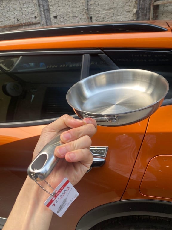 Chảo xào inox  elmich Trimax 1 quai đáy liền sz 24cm