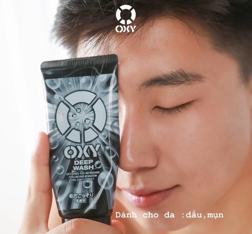 Sữa rửa mặt làm sạch, ngăn ngừa mụn cho nam Oxy WỨah 130g