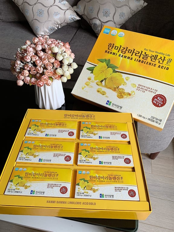 Tinh dầu hoa anh thảo hộp giấy Hàn Quốc hộp 30 viên