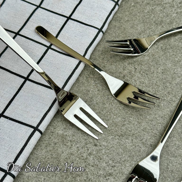 Set 5 thìa/dĩa inox cao cấp Sabatier 14cm xuất Mỹ