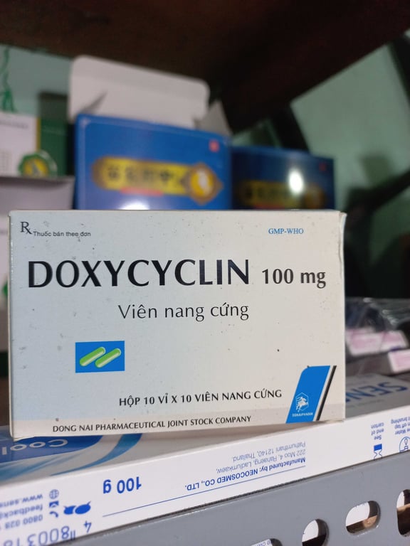 Doxycyclin 100mg đồng nai h/100v