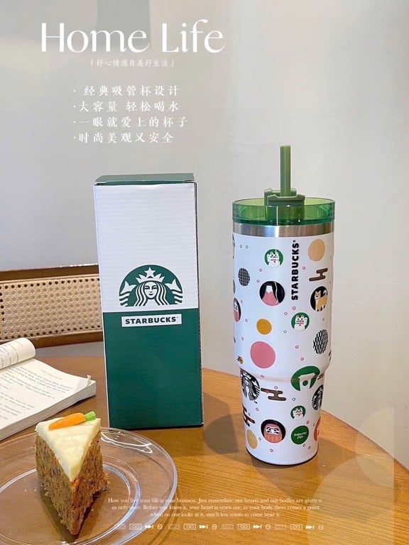 Cốc giữ nhiệt starbucks 900ml