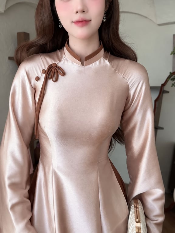 AD Bách Hoa nâu sữa (S->XXL)