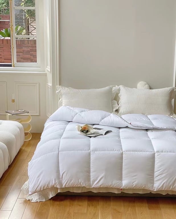 Chăn lông ngỗng xịn hàng xuất Italia 2m x 2.3m CHT10, nặng 3,5kg