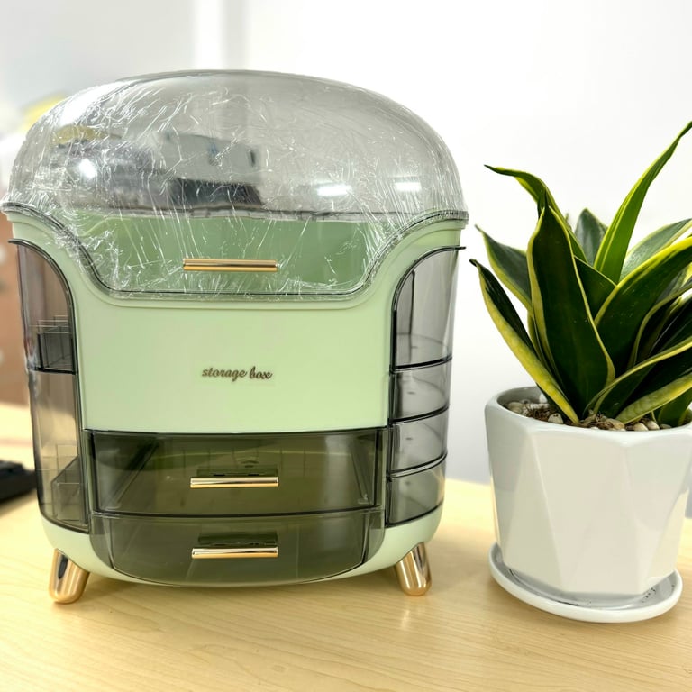 Kệ hộp đựng mỹ phẩm son môi Storage Box để bàn (kích thước 34*30*20) #HK40