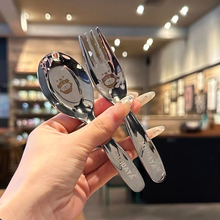 Sét Thìa Dĩa Cho Bé Ăn Dặm Kèm Hộp Đựng