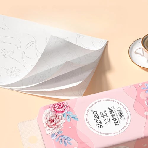 Giấy ăn rút Sipiao Hoa hồng