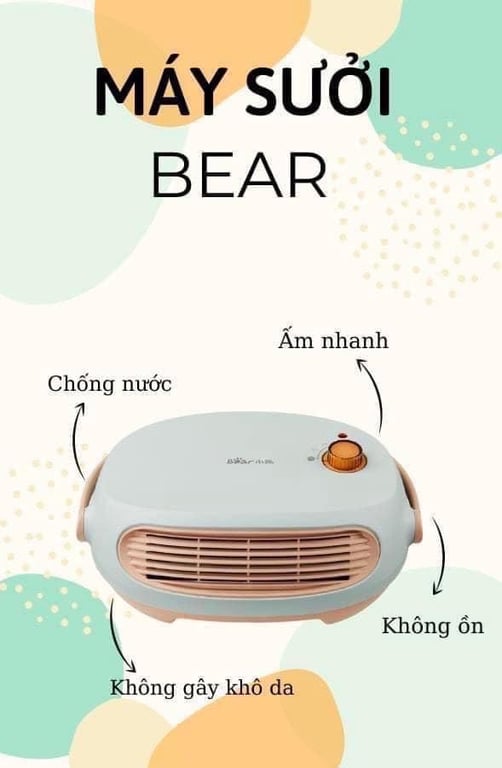 Máy sưởi đa năng Bear ☀