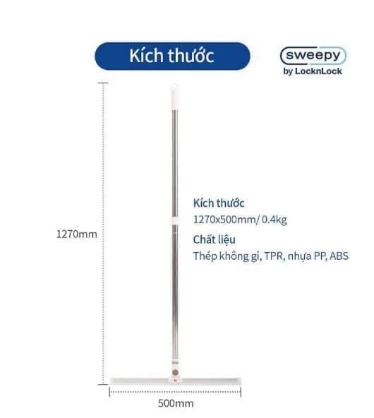 Cây lau sàn phẳng, gạt nước sàn nhà, chổi gạt kính đa năng Sweepy - ETM975