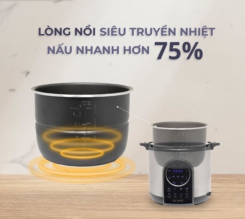 Nồi Áp Suất điện tử GUME HÀN QUỐC (GMPC 2201