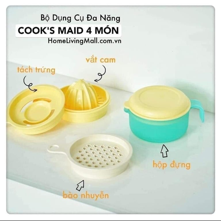 BỘ DỤNG CỤ ĐA NĂNG COOK’S MAID tupper