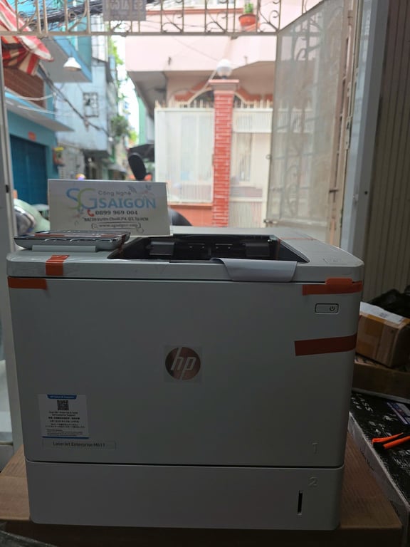 Máy in laser đen trắng HP LaserJet Enterprise M611DN (A4/A5/ Đảo mặt/ USB/ LAN) hàng Nhập Khẩu