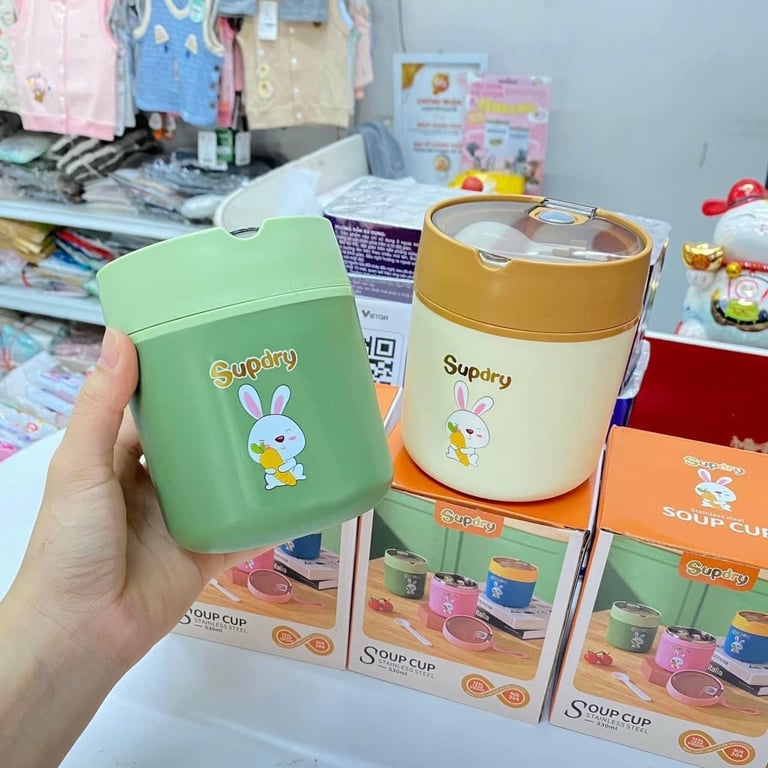 BÌNH Ủ CHÁO GIỮ NHIỆT SUPDRY 530ml