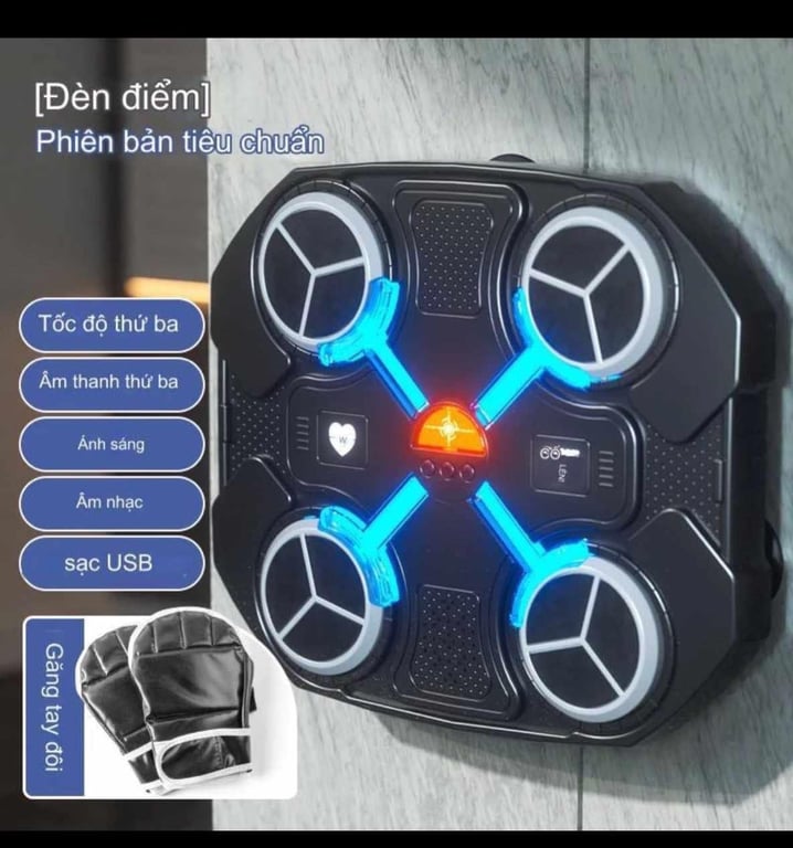 Máy đấm bốc treo tường MRCUE có bluetooth Tập Boxing Theo Nhạc Thông Minh
