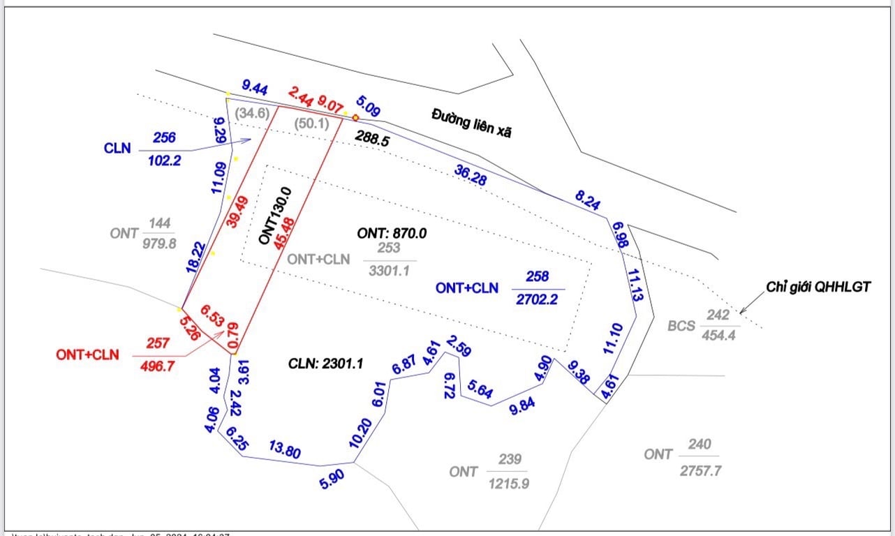 Nhân Mỹ- Tân Lạc - Hòa Bình (496m2)