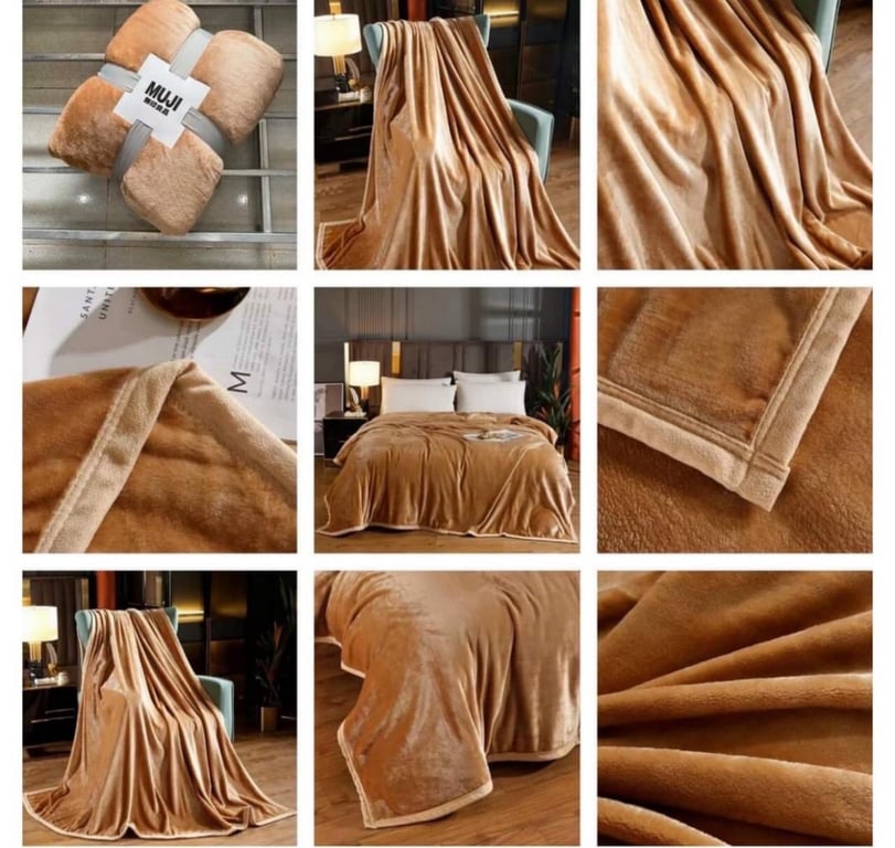 CHĂN LÔNG XUẤT NHẬT MUJI 2mx 2m3 MC12