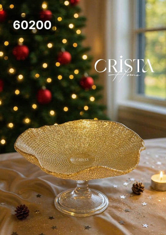 ĐĨA CHÂN BỒNG VÂN LƯỚI  CRISTA HOME 24CM CAO CẤP