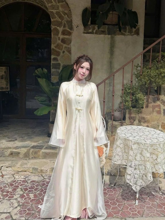 AD Thư Hiên + choàng kem quần váy (S->XXL)