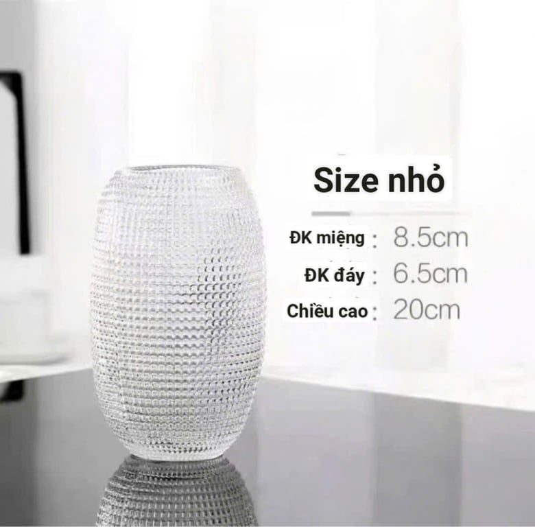 Lọ hoa Olive phong cách Pháp hoạ tiết chấm bi