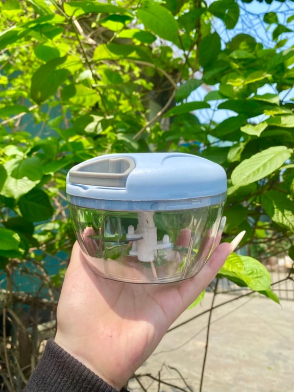 Máy xay tỏi ớt, xay đồ ăn dặm cầm tay mini