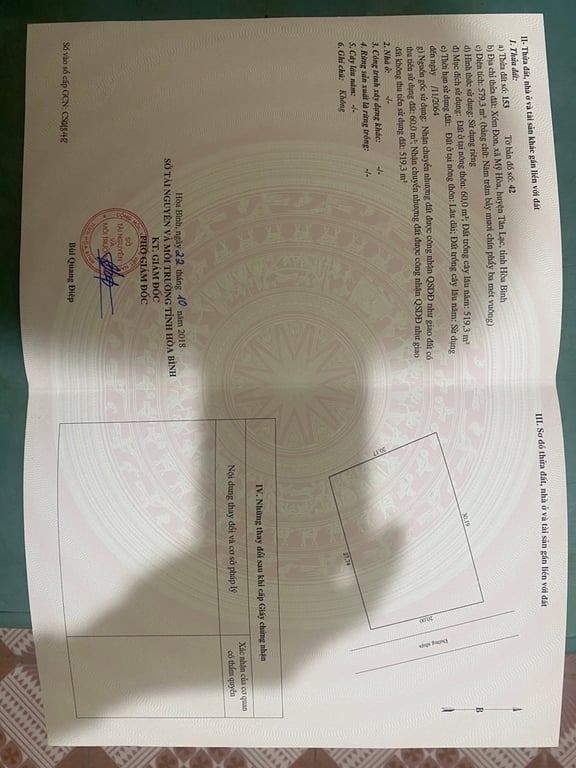 ~ 1100m2  có 60m2 ONT tại Mỹ Hoà, Tân Lạc, Hoà Bình.