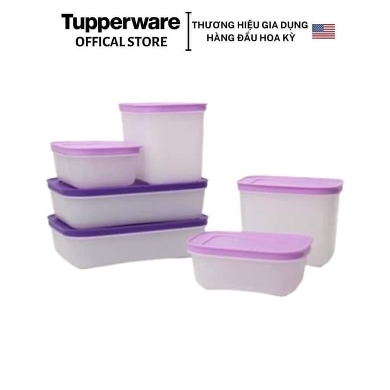 Set 6 hộp đông dẻo violet tupper