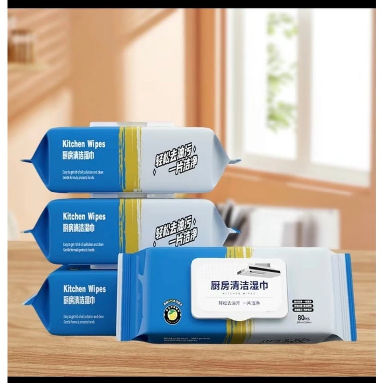 Khăn ướt lau bếp Kitchen Wipes