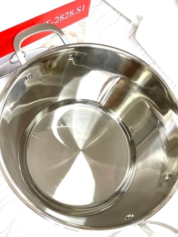 nồi luộc gà cao cấp 5 đáy 28cm của Prato