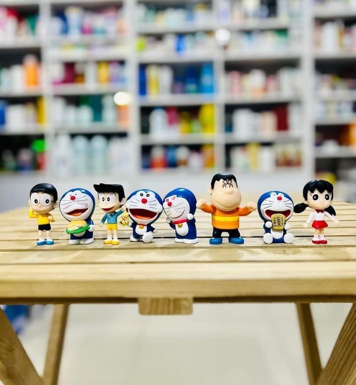 Set 8 tượng doreamon