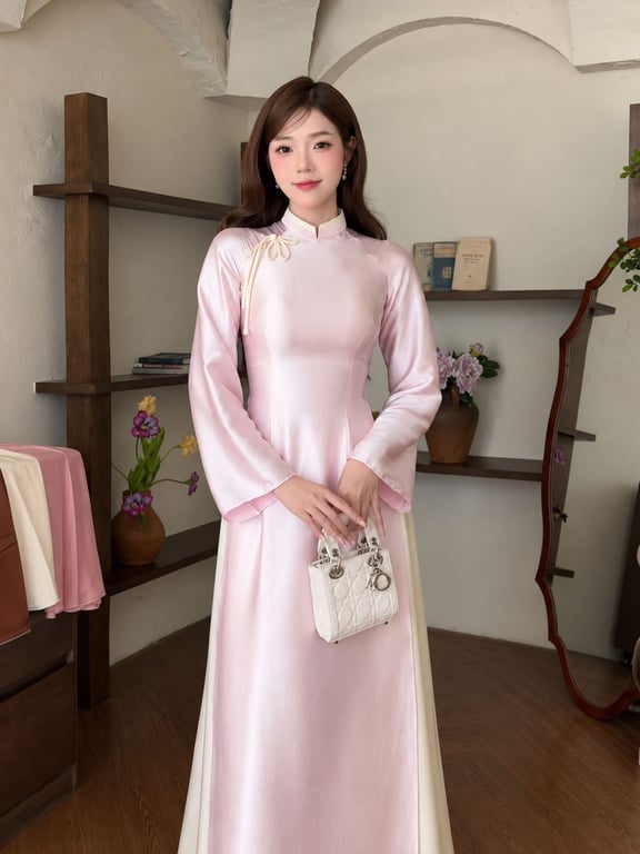 AD Bách Hoa hồng nhạt (S->XXL)
