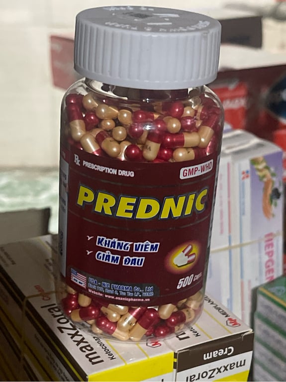 Prednisolon c/500v  nang nic