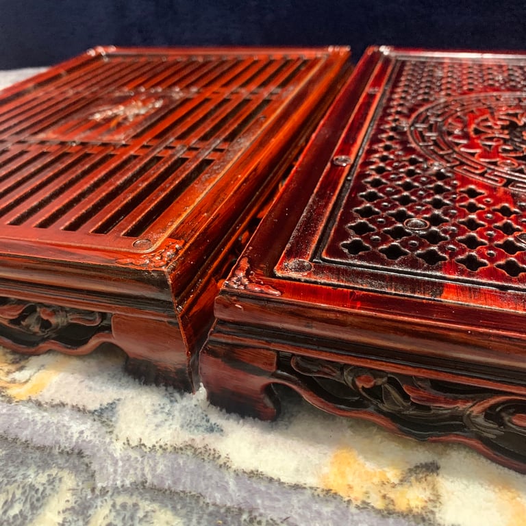 Khay nhựa đúc giả Gỗ Uống Trà mẫu truyền thống