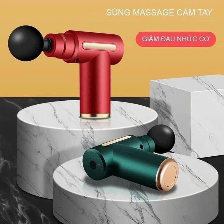 SÚNG MATXA CẦM TAY TẶNG 4 ĐẦU