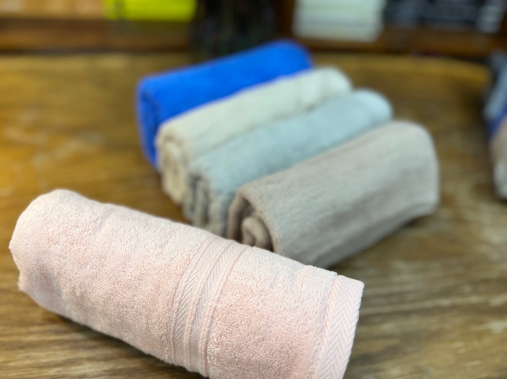 Combo set 5 khăn tắm gội xuất Hàn