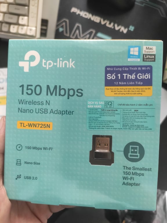 Bộ Thu Sóng Wifi Tp-Link TL-WN725N