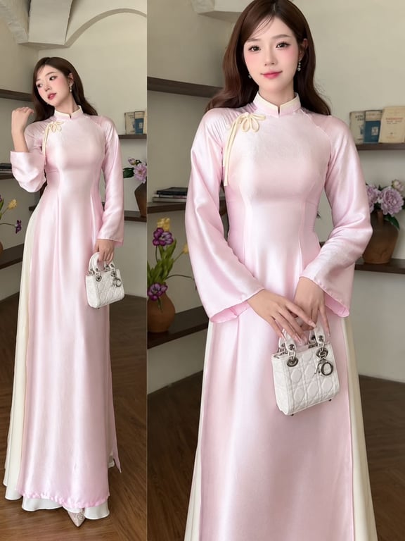 AD Bách Hoa hồng nhạt (S->XXL)