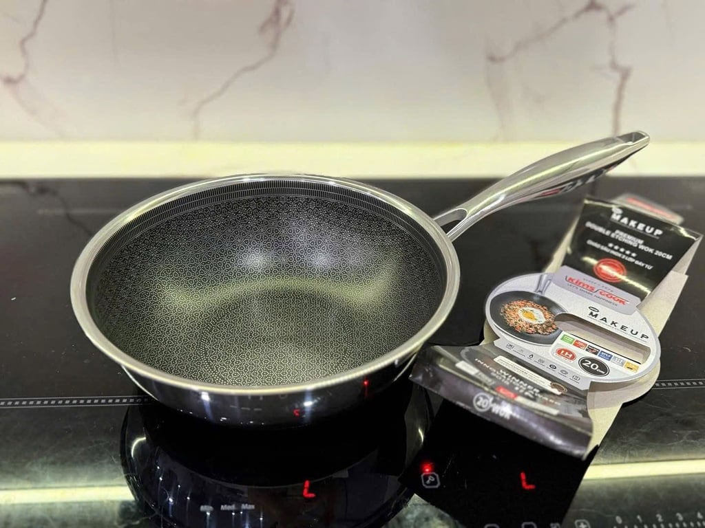 Chảo Blackcube Premium Double Etching - chảo tổ ong Blackcube 2 mặt size 20cm sâu lòng