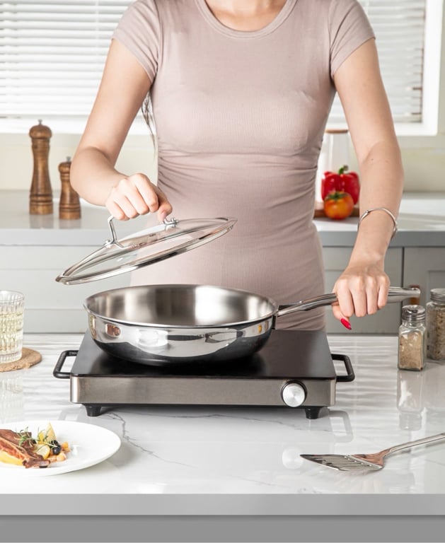 CHẢO SÂU LÒNG TRƠN OYATTON Size 26cm và 28cm