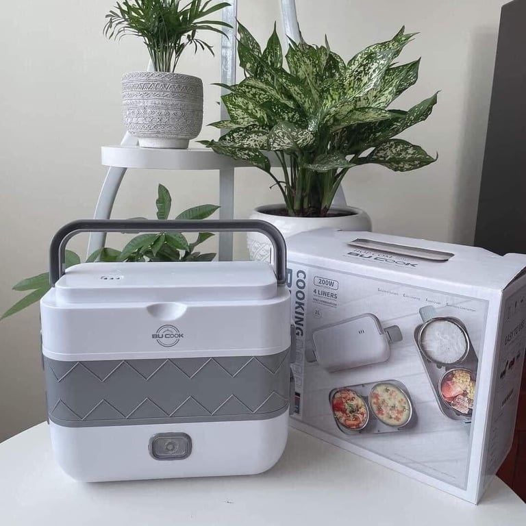 Hộp cơm cắm điện đa năng BUCOOK 2 TẦNG 4 NGĂN