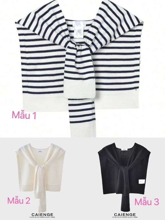 Chiếc khăn để Ce mặc áo sơ mi , áo phông