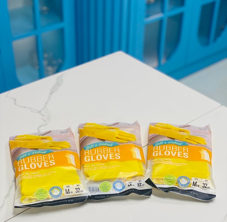 GĂNG TAY CAO SU TỰ NHIÊN Lock&Lock ETM803 - size M 32cm