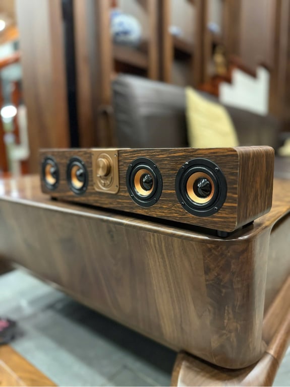 Loa Bluetooth Vỏ Gỗ óc chó