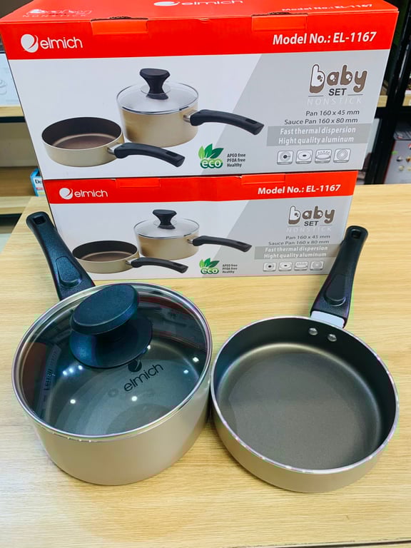 Bộ nồi chảo 16cm Baby Elmich EL-1167