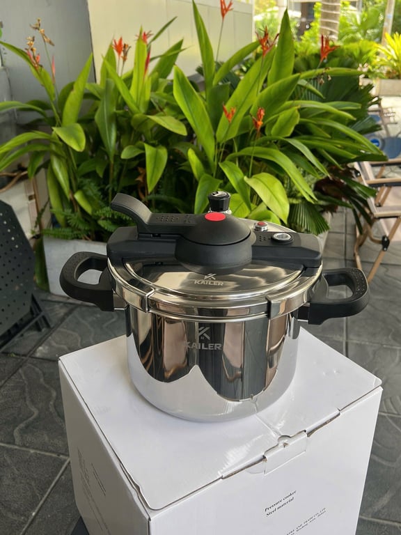 NỒI ÁP SUẤT INOX ĐÁY TỪ LIỀN KHỐI KAILER 6L