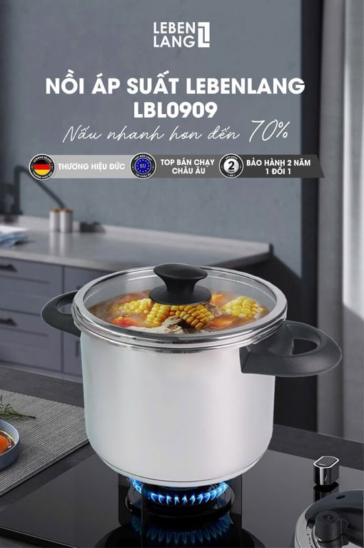 Nồi áp suất lebenlang LBL0909 5.5L Đường kính 21cm