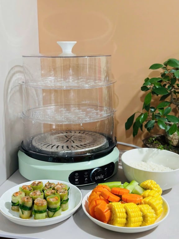 NỒI HẤP 3 TẦNG UE680 15L